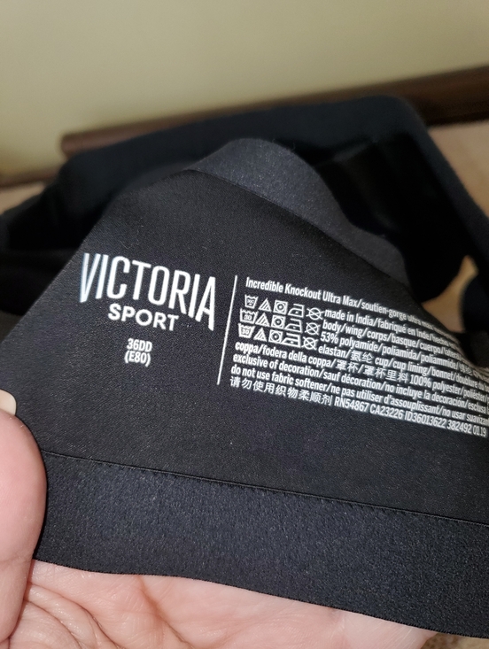Victorias Secret Victoria Sport Incredible Knockout Ultra Max Sports Bra Sz 36dd - Picture 2 of 3
